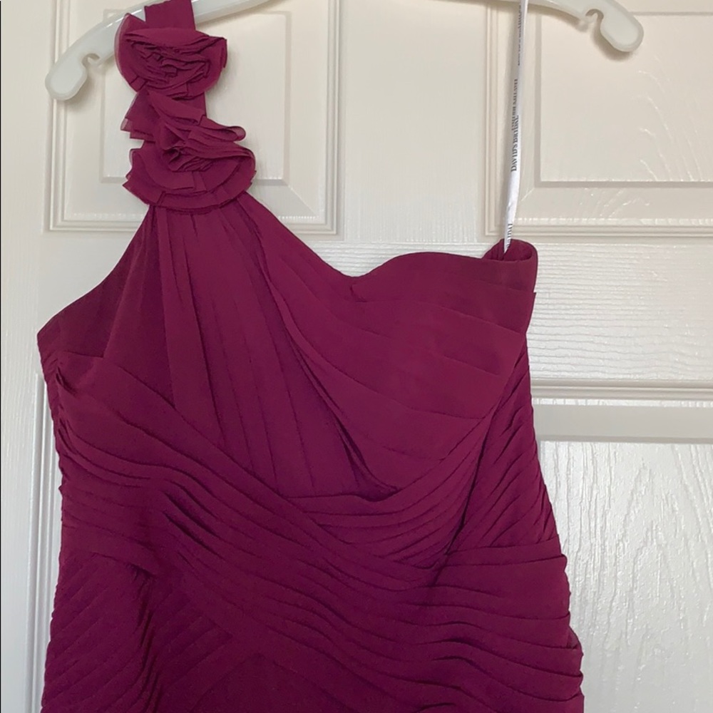 Plum ball gown